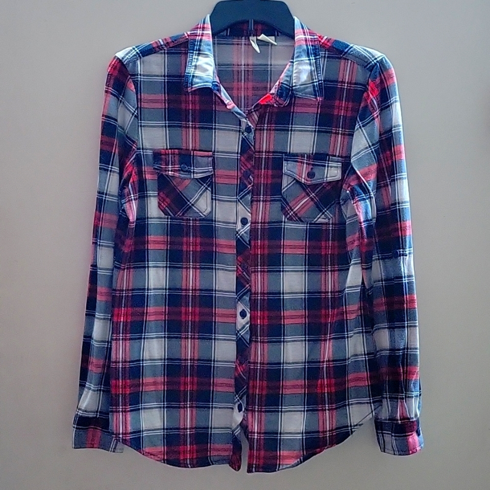Plad Button Up Shirt